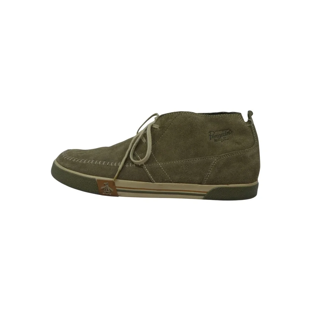 Original Penguin Ernie Chukka Boots Men 12 Khaki Suede Moccasin Toe PERC101-2